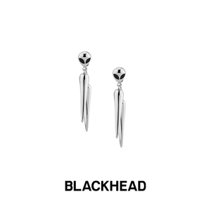 BLACKHEAD/黑头设计师潮牌 外星人异形吊坠钛钢耳饰简约新款潮