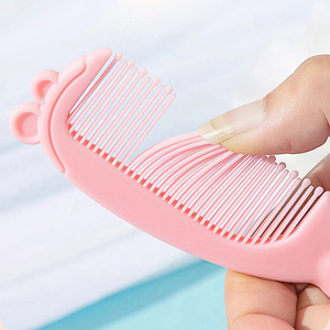 【婴幼儿圆头发梳】专用婴儿梳头发梳子新生儿宝宝剪头发扎头发