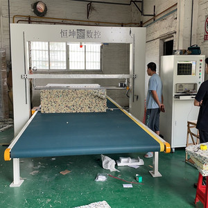 cnc海绵加工机器 用于各种异形竖切裁剪 数码海棉切割 泡棉成型机
