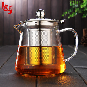 玻璃茶壶加厚耐高温套装泡茶壶飘逸杯泡茶杯不锈钢过滤茶壶冲茶器