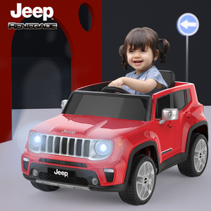吉普儿童电动车四轮宝宝玩具车双驱动越野车可坐人遥控汽车