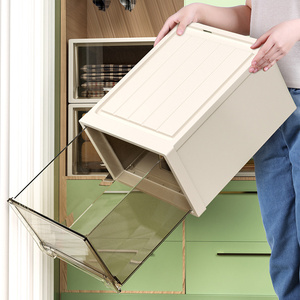 收纳箱抽屉式塑料家用衣服整理箱透明衣柜分层收纳盒衣物储物柜子