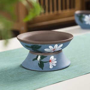 紫砂功夫茶滤器创意手绘陶瓷茶具零配茶隔配件茶叶过滤网泡茶器