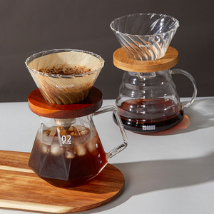 koonan手冲咖啡套装玻璃咖啡滤杯手冲壶咖啡过滤器咖啡手冲咖啡壶