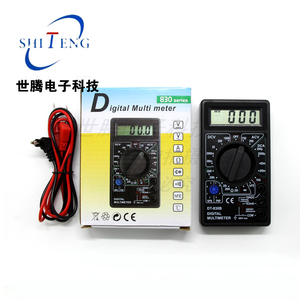 DT830B数字万用表万能表测电压电阻二极管三极管测试仪表笔无电池