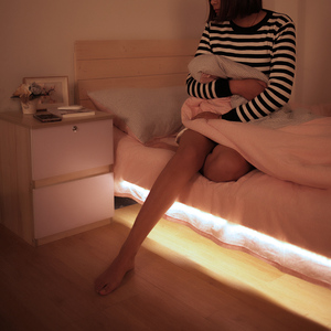 人体感应灯带床围智能灯LED小夜灯光控起夜灯节能衣柜卧室喂奶灯
