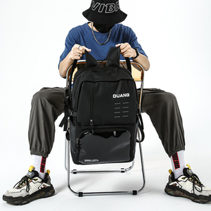 男士双肩包户外登山大容量旅行包独立鞋仓运动训练健身包便携背包