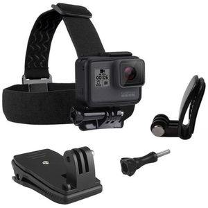 适用GoPro8/7/6头带帽夹相机头戴鸭舌帽背包夹可调节运动相机配件
