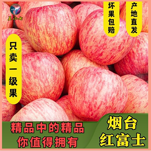 烟台红富士苹果栖霞当季新鲜水果不打蜡优质脆甜平安果王小七公益