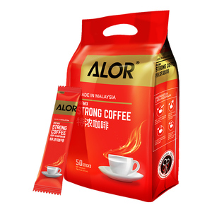 ALOR亚罗星马来西亚原装进口特浓咖啡速溶咖啡粉三合一16gX50条
