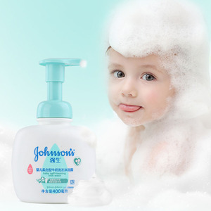 强生婴儿儿童洗发水儿专用女孩幼儿洗发沐浴露二强生泡沫孕妇小瓶