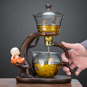 玻璃泡茶壶冲茶壶带过滤茶水分离茶漏一体耐高温茶壶泡茶家用茶具