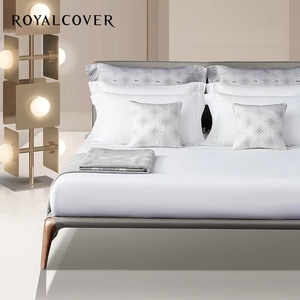 ROYALCOVER/罗卡芙100支双股全棉素色床品套件白色四件套 米亚诺