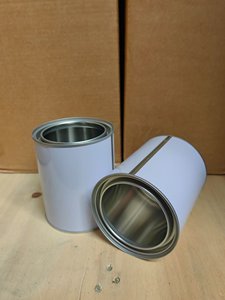 1L化工桶样品桶罐沥青油脂取样桶带盖马口铁防锈金属桶油漆密封罐