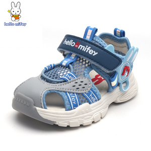 小兔米菲儿童鞋宝宝鞋子夏季镂空男童防滑软底凉鞋小童包头机能鞋
