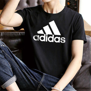 正品Adidas/阿迪达斯男子官网综合宽松圆领短袖纯棉透气T恤GP1004