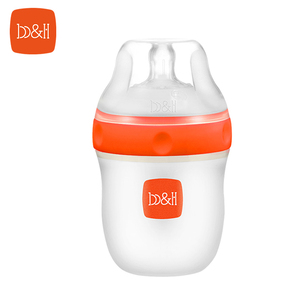 瑞士B&H/宝琪 婴儿超宽口径硅胶奶瓶160ml