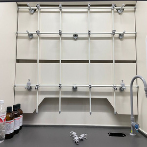 通风柜合成架化学实验室架子通风橱蒸馏架不锈钢网架纤维棒连接杆