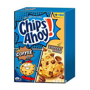 香港代购 进口Chips Ahoy趣多多 咖啡味巧克力曲奇饼干盒装340g