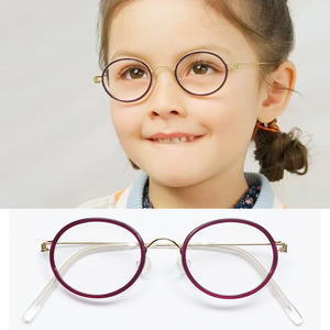 中金林德伯格儿童近视眼镜框大童椭圆形复古眼镜架女Jaimee Skyee