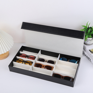 高档眼镜收纳盒12格/太阳镜展示盒/眼镜收藏盒/墨镜盒/眼镜盒