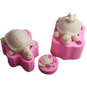 龟苓膏乌龟海龟王八翻糖硅胶模具卡通慕斯蛋糕diy滴胶蜡烛手工皂