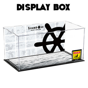 威利号汽船亚克力拼装展示盒适用于乐高LEGO21317IDEAS新品