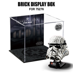 星战波巴菲特头盔亚克力拼装展示盒适用于乐高LEGO75276白兵75277