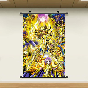 黄金圣斗士挂画海报处女座沙加五小强动漫二次元海报壁画圣斗士12