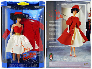 Barbie silken flame 1997 黑发版 1962年复刻 珍藏版 芭比娃娃
