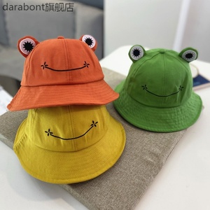 帽子新款春季卡通青蛙盆帽女韩版可爱时尚软妹学生潮情侣渔夫帽
