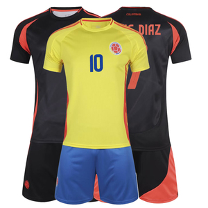 哥伦比亚球衣定制儿童足球服套装男孩10号中童运动训练服小孩