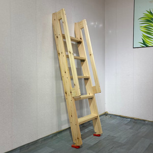 实木梯子直登高加厚上下铺高低床家用木质扶手单爬一字隔层阁楼梯