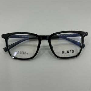 Made In China眼镜架β-ULTEM KNO肯诺眼镜框3061 5319-145粗黑框