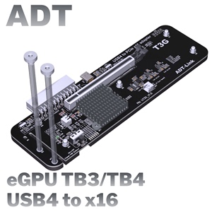 ADT UT3G笔记本显卡外接外置转USB4 PCIe4.0x4扩展坞兼容雷电3