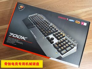 骨伽700K电竞游戏机械键盘背光全键编程樱桃轴红轴带手托送鼠标垫