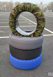 轮胎保护套牛津布收纳袋防尘防水升降机室内施工汽车展厅车胎防脏