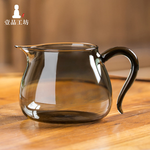 一品工坊公道杯玻璃高档加厚泡茶杯网红功夫茶具茶海公杯倒分茶器