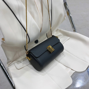 韩版时尚高级感链条包包女包2023软皮荔枝纹枕头包单肩斜挎小包潮