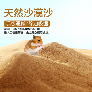 天然细沙沙漠沙子仓鼠尿砂浴沙金丝熊豚鼠猫砂陆龟爬虫鸟类颗粒沙
