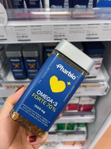 【国内现货】25.8月瑞典pharbio成人鱼油 omega3 一天一次一次2粒
