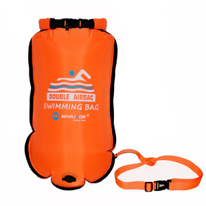 户外游泳专用防水包袋漂浮跟屁虫免打气双气囊浮标可储物游泳浮漂
