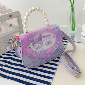 新款女童包包正版库洛米KT猫小女孩小香风可爱粉色女宝手提斜挎包