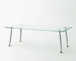 意大利原装进口GLAS Lady Hio超轻玻璃餐桌方桌圆桌边几现代简约