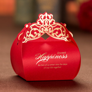 小乔初嫁喜糖盒子欧式皇冠个性创意新款糖盒子 结婚用品批发