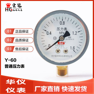 家用气水压表测试打压试漏压力表空压机气泵2分气表头16公斤PT1/4