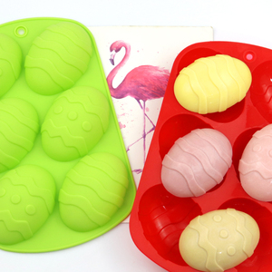 6连蛋形 复活蛋蛋糕模 硅胶手工皂模 硅胶果冻慕斯模具 烘培