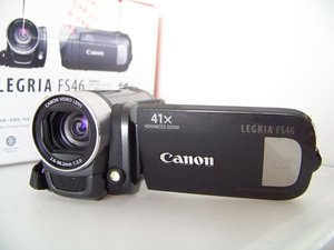 Canon/佳能 FS46复古DV摄像机二手摄录一体哔哩哔哩Vlog视频CCD