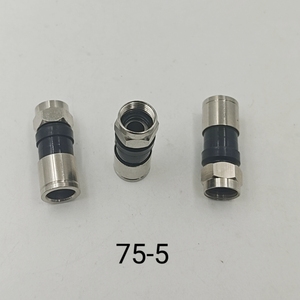 厂价促销有线电视一5线缆挤压f头 英制F头电缆连接器分支器接头