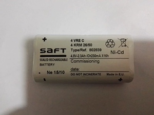 SAFT 802839 4KRM 2650 4VREC 4.8V仪器设备后备电池镍氢充电电池